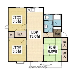 コスモビュー【1階】の間取り