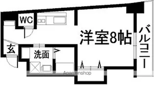 ウイングなかもず【7階】の間取り
