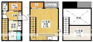 MAISONETIC東高須【101号室号室】の間取り