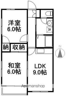 コーポ向日葵【101号室】の間取り