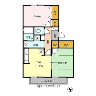 エーデルハイム DEF【1階】の間取り