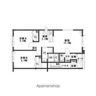 ルミエールTerasu33【2階】の間取り