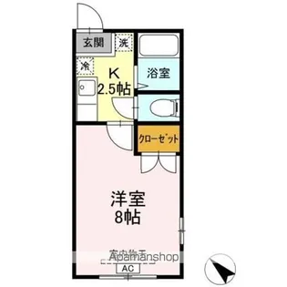 ホワイトコート前九年 A【1階】の間取り