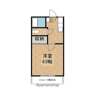 グリーンハイツ城西B【103号室】の間取り