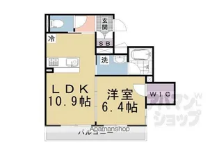 レフィシア西院【1階】の間取り