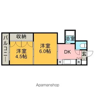 アルデール南鍛冶町【3階】の間取り