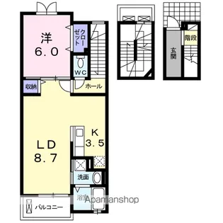 ポラリスⅣ【3階】の間取り