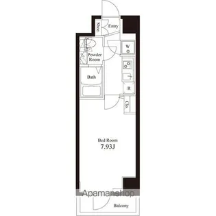 アペルト西新宿【4階】の間取り