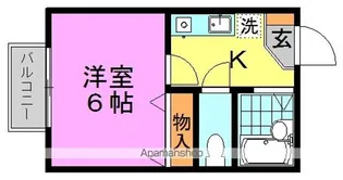 コーポベルム【1階】の間取り