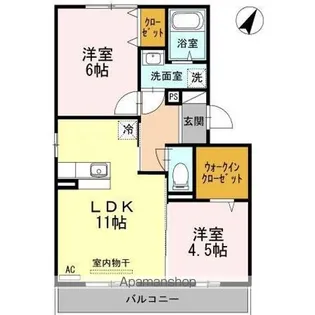 レジデンスK【2階】の間取り