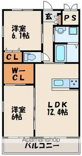 シルヴィオ日蒔野【2階】の間取り
