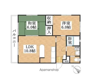 エクセル美鈴【1C号室】の間取り