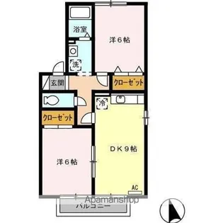 アヴェニール幸 B【1階】の間取り