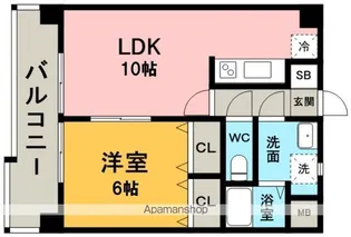 ライフステーション柚須【4階】の間取り