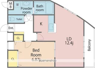 GRACEFUL HILLS南佐古【2階】の間取り