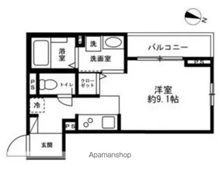 ベルウェル亀岡【1階】の間取り
