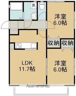 モンマ壱番館【2階】の間取り
