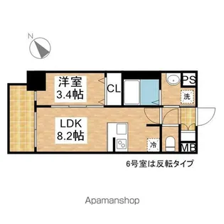 MAXIV東別院【10階】の間取り
