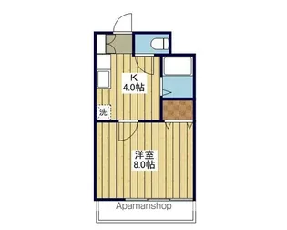 1Kの間取り画像