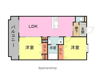 ヴィラアストレ【305号室】の間取り