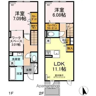 グラナーデ高井戸東【1階】の間取り