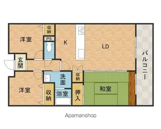 クレールハイム【4階】の間取り
