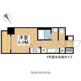 MAXIV名古屋上前津【6階】の間取り