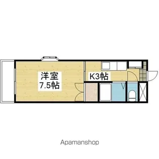 ブルースカイ朝日ヶ丘【2階】の間取り