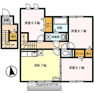 パインメイプルⅡ【2階】の間取り