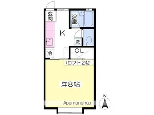 ドリーム館S棟【202号室】の間取り