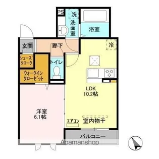 ウィステリア【1階】の間取り