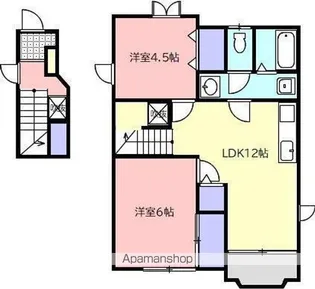 レイクヒル上池B【2階】の間取り