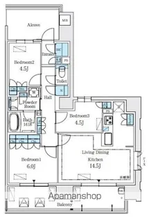 GRANPASEO丸の内【10階】の間取り