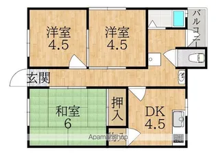 上村アパート【2階】の間取り