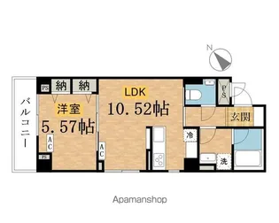 (仮)西八王子千人町プロジェクト【501号室】の間取り