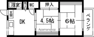 コーポ藤【1階】の間取り