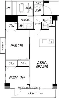 ダイナシティ中野沼袋【404号室】の間取り
