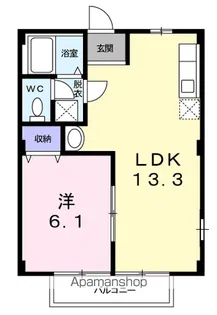コーポいなよし【2階】の間取り