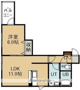 ANNE JUDE(アンジュード)【3階】の間取り