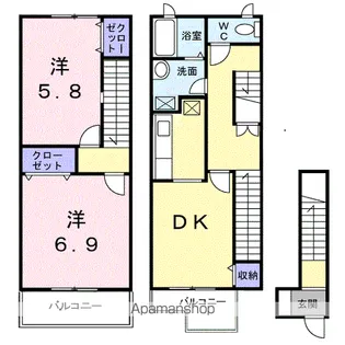 エターナル【2階】の間取り