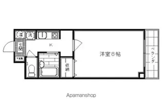 カーサクレール【6F2号室】の間取り