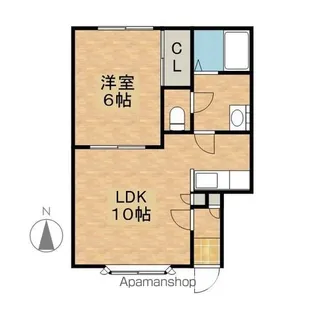 メモリアルウエストハイツ【1階】の間取り