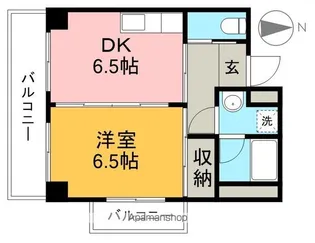 カインド中宝永【7階】の間取り