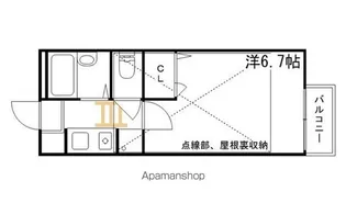 ノーブル青山Ⅱ【202号室】の間取り