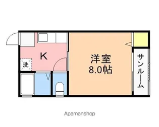 コーポ石井【1階】の間取り