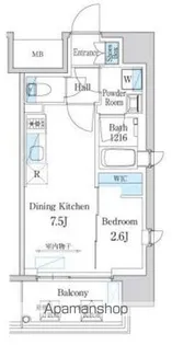 デュオフラッツ仙台木町通エアリ【10階】の間取り