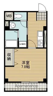 白虎ビル【210号室】の間取り