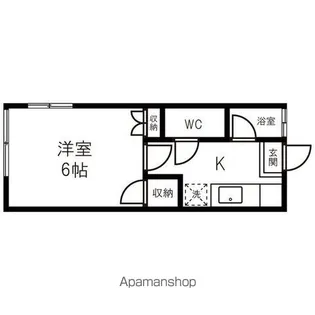 コーポ杉【206号室】の間取り