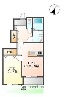 ブライトハウス瀬田A棟【1階】の間取り