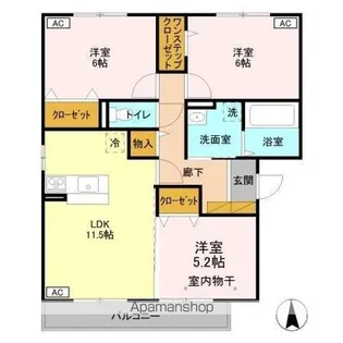 カーサ グランデ【3階】の間取り